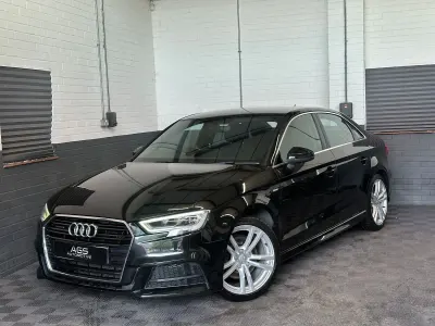 Used Audi A3 S-Line 190 HP (139 kW) 2019 Black Sedan