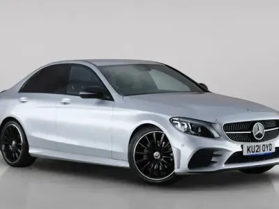 Used Mercedes C220 AMG line 194 HP (142 kW) 2020 Silver Sedan