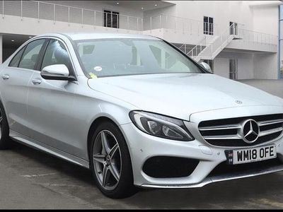 Silver Used 2018 Mercedes C220 AMG line Sedan | £11,990 (Good price)