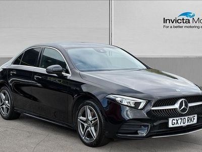 Used Mercedes A250 AMG line 218 HP (160 kW) 2020 Cosmos black Sedan