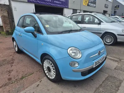 Usado Fiat 500 Lounge 69 HP (50 kW) 2012 Azul Citadino