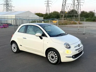 Used Fiat 500 Lounge 69 HP (50 kW) 2016 White Hatchback