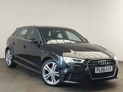 Used Audi A3 S-Line 150 HP (110 kW) 2017 Black Hatchback