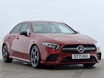 Red Used 2021 Mercedes A35 AMG Executive Sedan | £23,498 (Fair price)