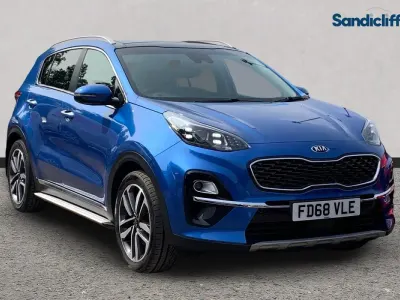 Used Kia Sportage 174 HP (127 kW) 2019 Blue SUV