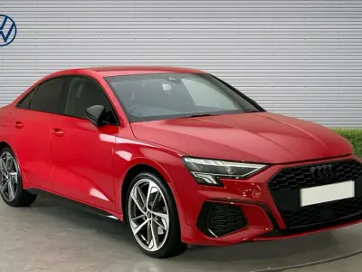 Used Audi A3 Black Edition 150 HP (110 kW) 2023 Red Sedan