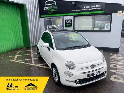 Used Fiat 500 Lounge 69 HP (50 kW) 2016 White Hatchback