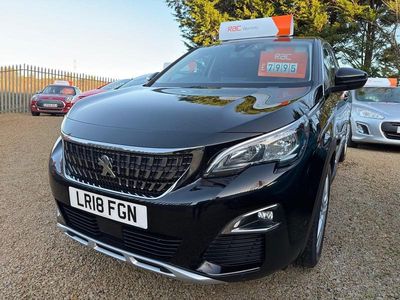 Black Used 2018 Peugeot 3008 Allure Hatchback | £7,995 (A bit pricey)