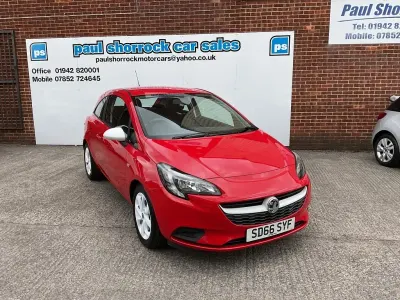 Begagnad Vauxhall Corsa 75 HK (55 kW) 2016 Röd Halvkombi