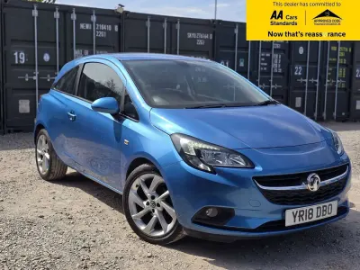 Used Vauxhall Corsa S 90 HP (66 kW) 2018 Blue Hatchback