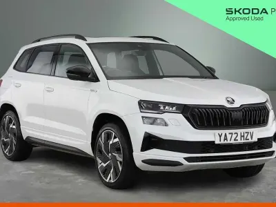 Gebraucht Skoda Karoq SportLine 190 PS (139 kW) 2023 Weiß SUV