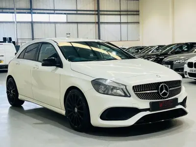 Used Mercedes A200 AMG line 136 HP (100 kW) 2016 White Hatchback