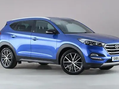 Usado Hyundai Tucson GO! 177 CV (130 kW) 2018 Azul SUV