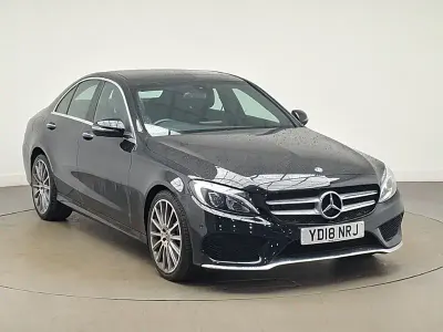 Used Mercedes C220 AMG Line Premium 170 HP (125 kW) 2018 Black Sedan