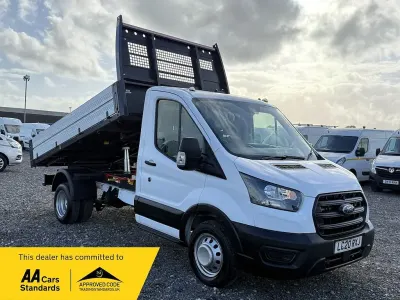 Used Ford Transit 130 HP (95 kW) 2020 White Cabriolet