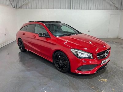 Used Mercedes CLA200 Shooting Brake AMG line 136 HP (100 kW) 2017 Red Estate