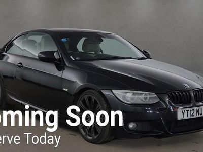 Used BMW 320 Cabriolet Sport Line 2012 Black Cabriolet