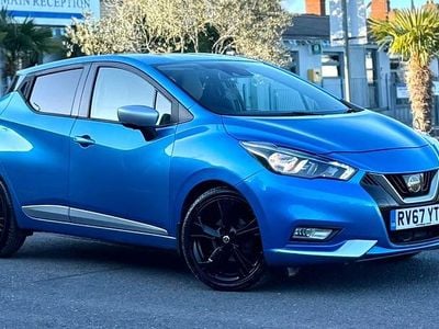 Begagnad Nissan Micra N-Connecta 2017 Blå Halvkombi