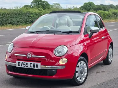 Used Fiat 500C Pop 2009 Red Cabriolet