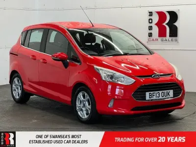 Used Ford B-MAX Zetec 90 HP (66 kW) 2013 Red MPV