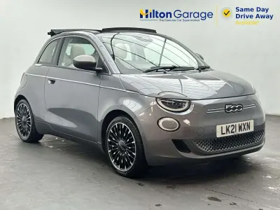 Used Fiat 500e La Prima 86 kW (118 HP) 2021 Grey Cabriolet