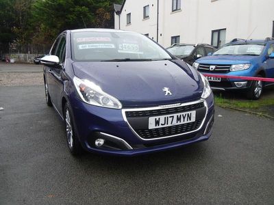 Used Peugeot 208 Allure 100 HP (73 kW) 2017 Blue Hatchback