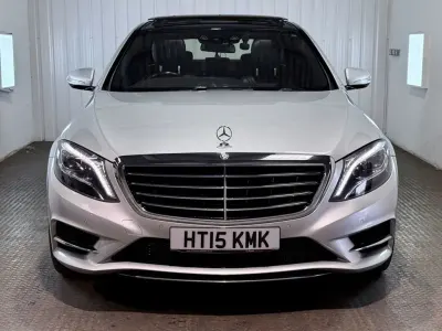 Used Mercedes S500L AMG line 455 HP (334 kW) 2015 Silver Sedan