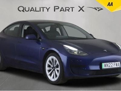 Used Tesla Model 3 Standard Range 235 kW (320 HP) 2022 Blue Sedan