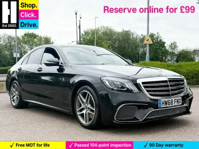Usado Mercedes S350 AMG line 286 HP (210 kW) 2018 Preto Sedan