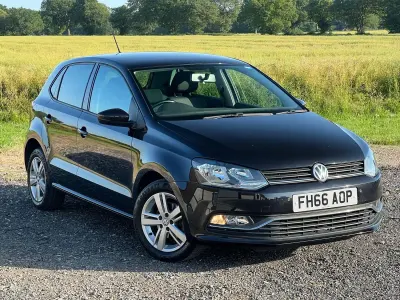 Used VW Polo Match 75 HP (55 kW) 2016 Black Hatchback
