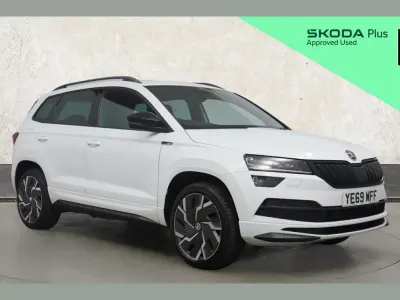 Used Skoda Karoq SportLine 187 HP (137 kW) 2019 White SUV