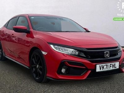 Red Used 2021 Honda Civic Sport Hatchback | £18,399 (Fair price)