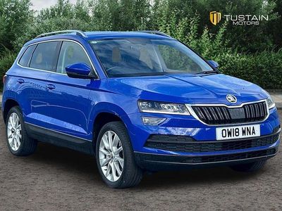 Used Skoda Karoq SE L 115 HP (84 kW) 2018 Blue SUV