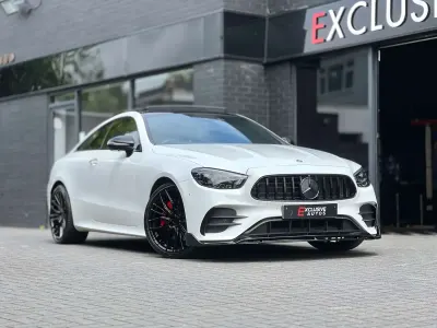 Used Mercedes E300 AMG line 2021 White Coupe