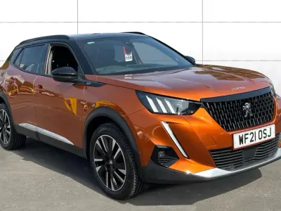 Used Peugeot 2008 Premium 131 HP (96 kW) 2021 Orange fusion SUV