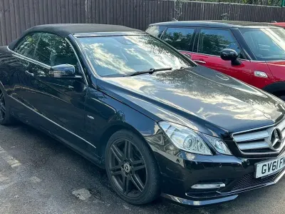 Used Mercedes E220 170 HP (125 kW) 2012 Black Cabriolet