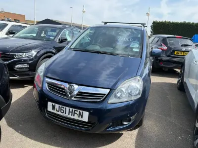 Used Vauxhall Zafira Excite 110 HP (80 kW) 2011 Blue MPV