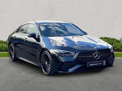 Begagnad Mercedes CLA200 AMG Line Premium Plus 2023 Svart Sportkupé