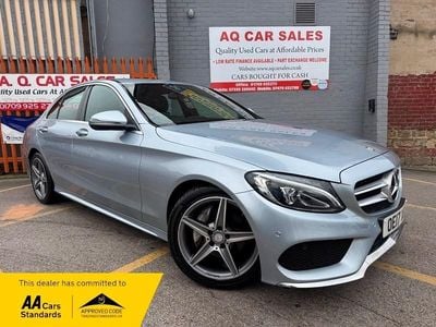 Used Mercedes C220 AMG line 170 HP (125 kW) 2017 Silver Sedan