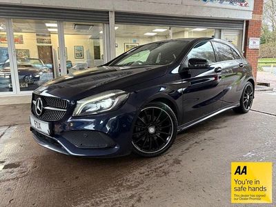 Used Mercedes A200 AMG Line Premium 156 HP (114 kW) 2017 Blue Hatchback