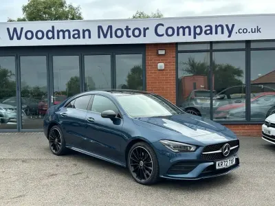 Used Mercedes CLA250e AMG line 2023 Blue Coupe