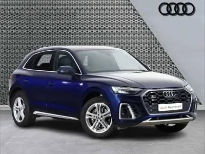 Used Audi Q5 S-Line 261 HP (191 kW) 2021 Blue SUV