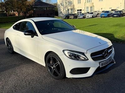 Used Mercedes C250 AMG line 204 HP (150 kW) 2016 White Coupe