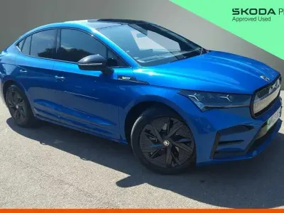 Used Skoda Enyaq iV vRS 219 kW (299 HP) 2023 Race blue metallic SUV