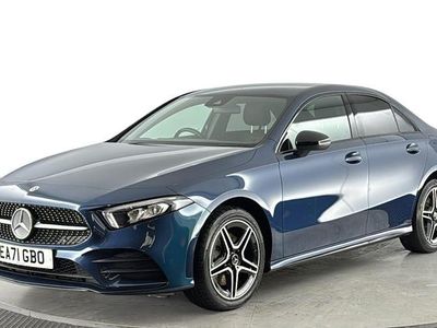 Used Mercedes A250 AMG line 218 HP (160 kW) 2021 Blue Sedan