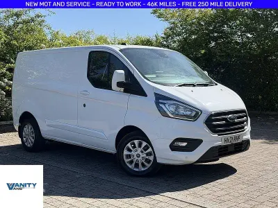 Used Ford Transit Custom Limited 2021 Frozen white (solid paint)