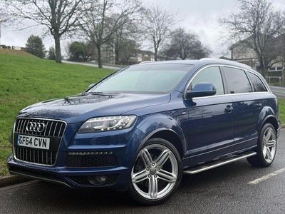 Blue Used 2014 Audi Q7 S-line plus SUV | £8,995 (Good price)