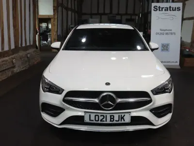 Used Mercedes CLA180 AMG line 2021 White Coupe