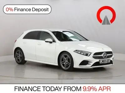 Używany Mercedes A200 AMG line 150 KM (110 kW) 2019 Biały Hatchback