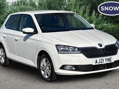 Used Skoda Fabia SE 95 HP (69 kW) 2021 White Hatchback